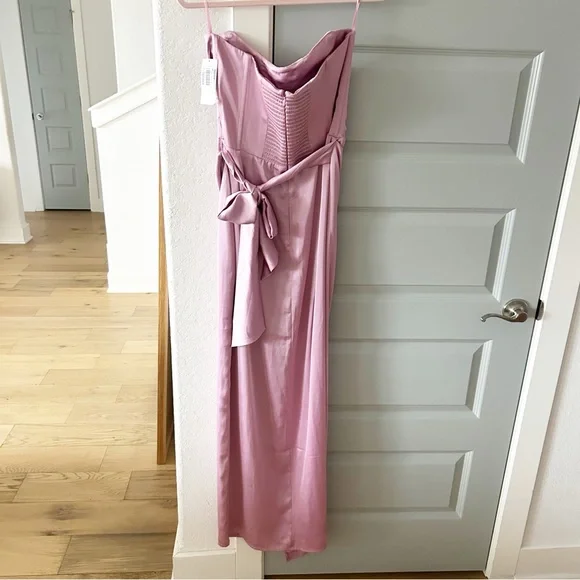 NWT V. Chapman June Maxi Dress Gown Mauve Mist - Picture 5 of 7